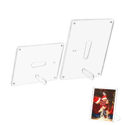 Moldura de acrílico com suporte de acrílico
