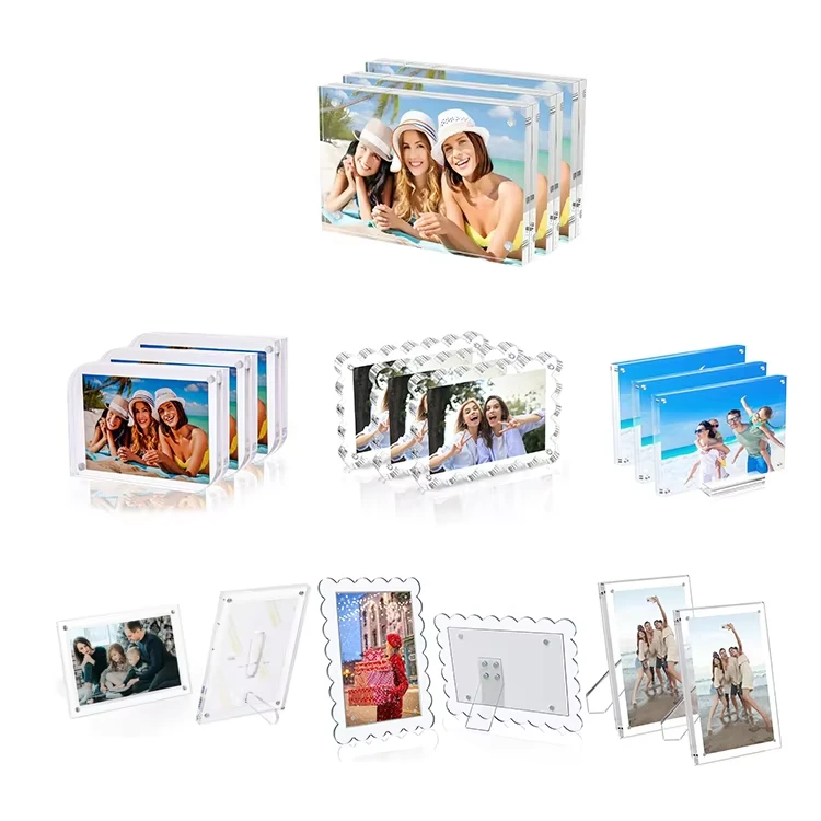 Magnetic Acrylic Photo Frame With Stand high quality