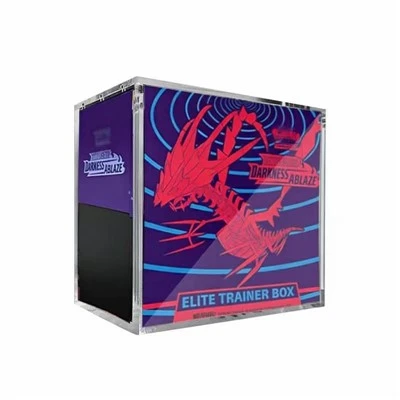 Pokémon TCG Sword & Shield Darkness Ablaze Elite Trainer Box Vitrine de acrílico